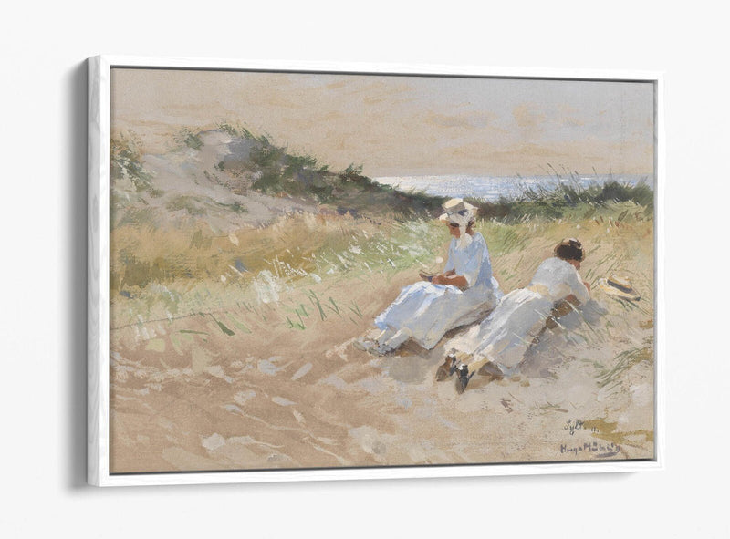 Float Effect Canvas Art – Party At Sylt Print by Hugomuhlig | Premium Frame