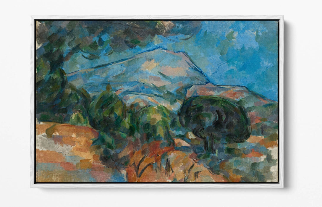 Float Effect Canvas Art – Paul Cezanne Mount Sainte-Victoire Print with 30mm Deep Frame