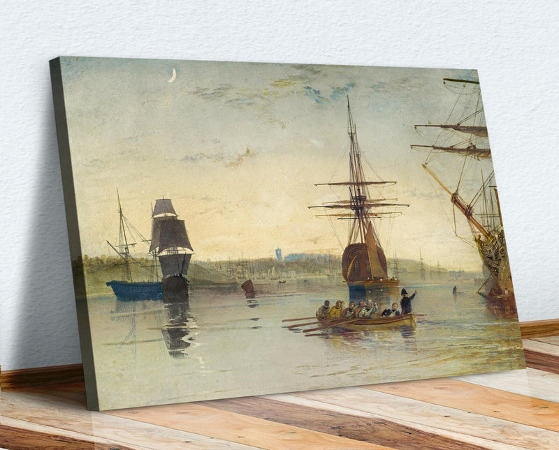 Canvas Wall Art – Framed Canvas Print Joseph Mallord Turner Isle of Wight Landscape