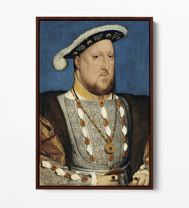 Canvas Wall Art Print – King Henry VIII Classic Portrait on Float Effect Canvas