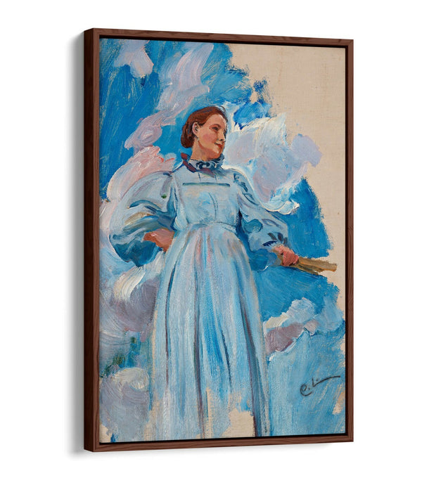 CARL LARSSON, WOMAN AND SKY -FLOAT EFFECT CANVAS WALL ART PIC PRINT