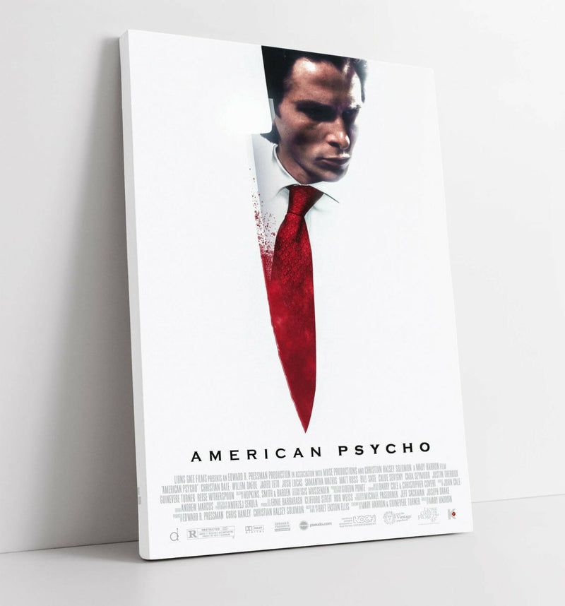 American Psycho Poster - Iconic Movie Artwork Canvas Wall Art Print