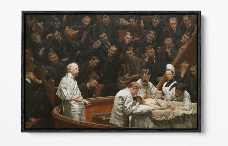 Canvas Wall Art Featuring Thomas Eakins The Agnew Clinic | Premium Float Effect Frame