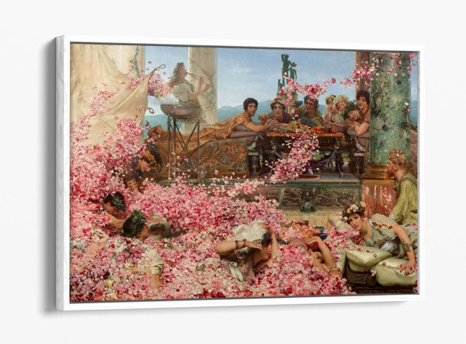 Canvas Wall Art Print - Heliogabalus Roses Art | Float Effect Canvas UK