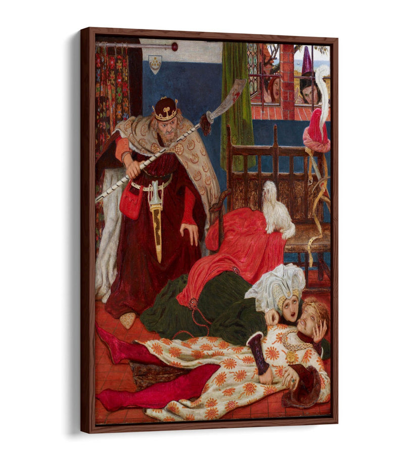 Canvas Wall Art – Ford Madox Brown Death of Sir Tristram | Float Effect Print