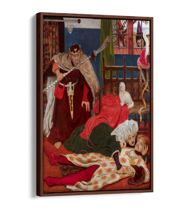 Canvas Wall Art – Ford Madox Brown Death of Sir Tristram | Float Effect Print