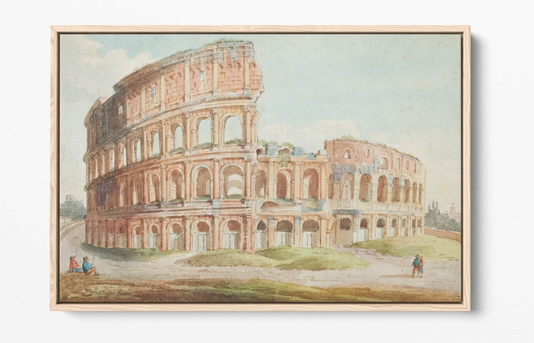 Canvas Wall Art Print – Colosseum Rome Float Effect Canvas Art With Premium Varnish Finish