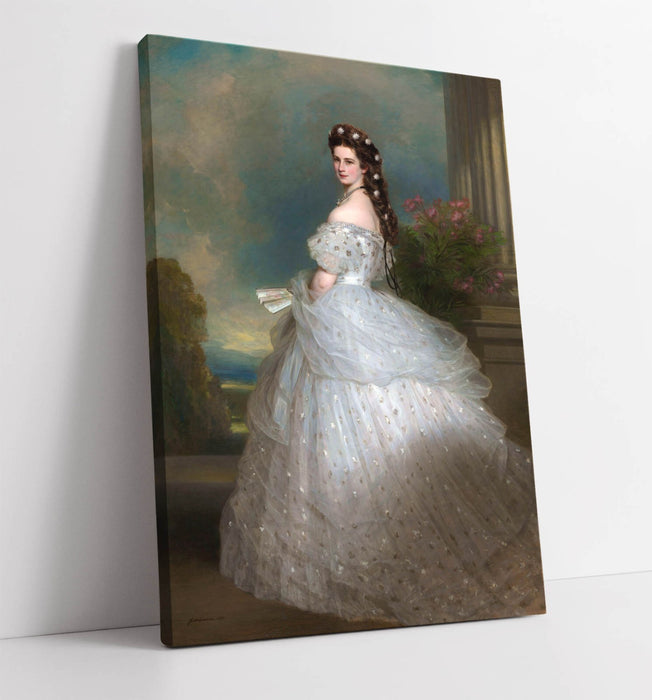 Canvas Wall Art - Franz Xaver Winterhalter Elisabeth Of Austria Print | Handmade UK