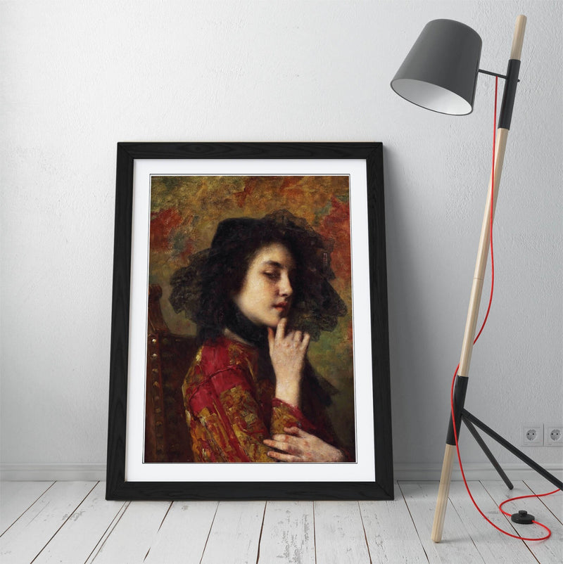 Framed Art Poster - Georgian Princess Portrait Wall Art Print | UK Made