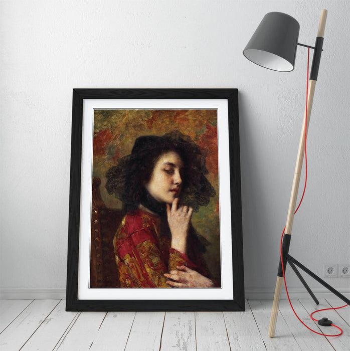 Framed Art Poster - Georgian Princess Portrait Wall Art Print | UK Made