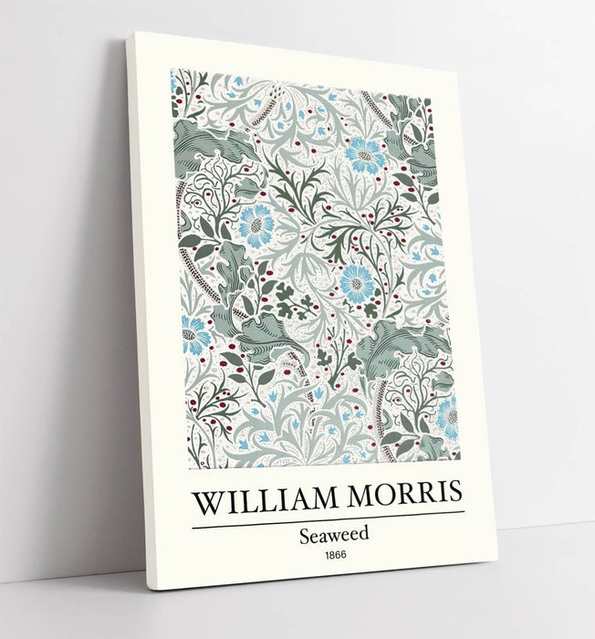 Canvas Wall Art – William Morris Print | Handmade Floral Canvas With Vibrant Color