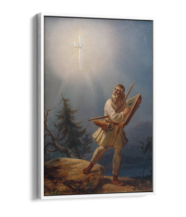 ROBERT WILHELM EKMAN, FLEEING PAGANISM -FLOAT EFFECT CANVAS WALL ART PIC PRINT