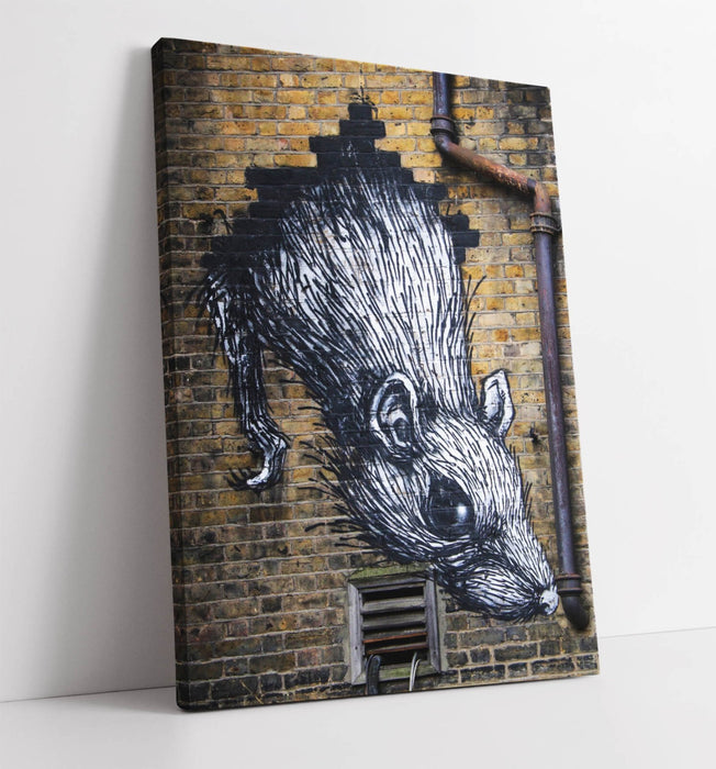 Rat Wall Art – Cool Graffiti Wall Art Canvas Print | Handmade Urban Decor