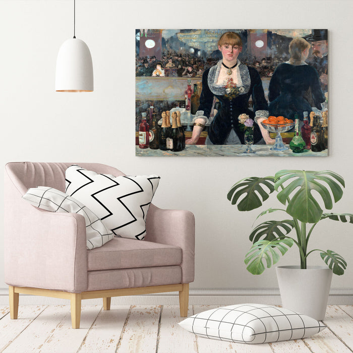 CANVAS WALL ART  PAINTING PRINT ARTWORK Edouard Manet A Bar at Folies Berghre