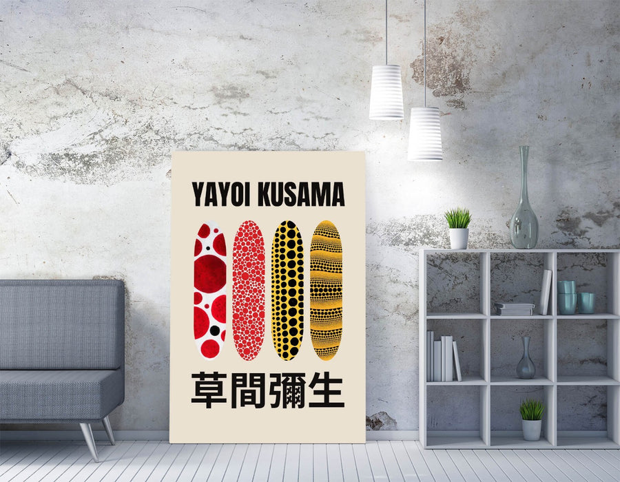 Canvas Wall Art – Yayoi Kusama Print | Contemporary Patterned Canvas Art