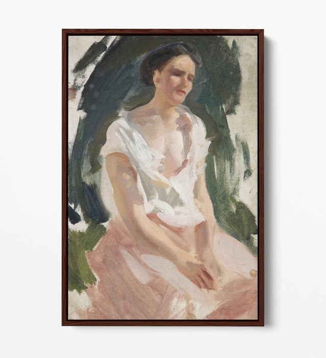 Float Effect Canvas Art – Woman Figure Canvas Print | Premium Varnish Finish