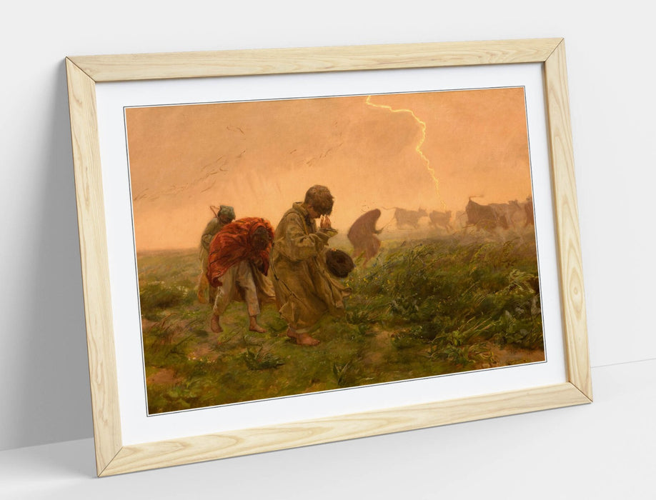 Framed Wall Art – Jozef Chelmonski Thunderstorm Painting | Handmade UK Decor