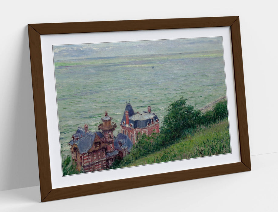 Framed Wall Art - Gustave Caillebotte Villas at Trouville Poster Print, Matte Paper