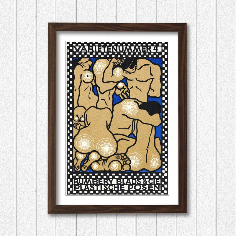 Vintage Canvas Wall Art – Handmade Framed Canvas Print by Moriz Jung Artwork