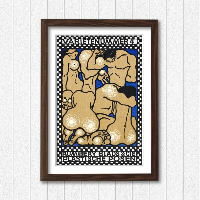 Vintage Canvas Wall Art – Handmade Framed Canvas Print by Moriz Jung Artwork