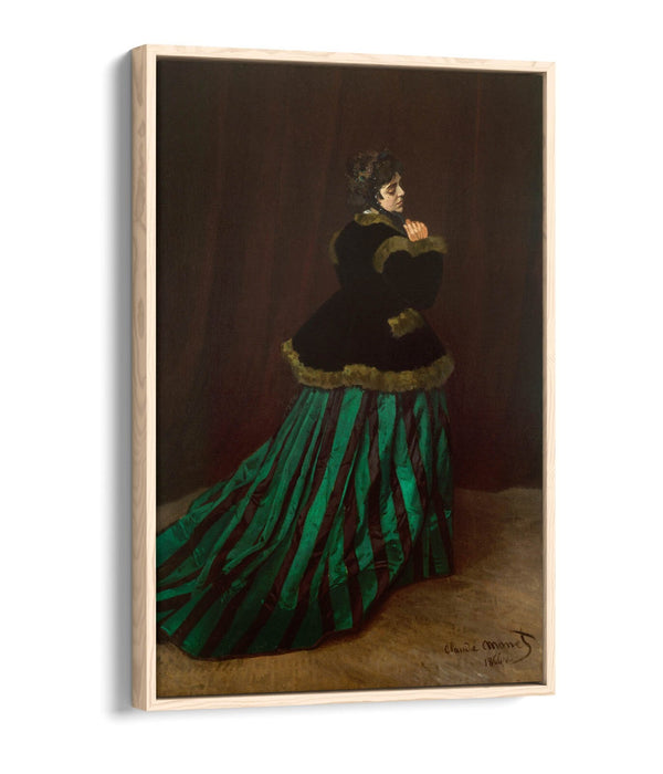 Float Effect Canvas Art – Monet Camille Print With Premium Frame & Vibrant Colors