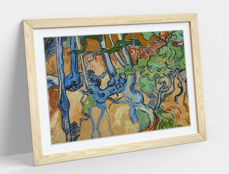 Van Gogh Wall Art – Framed Tree Roots Print | Handmade UK Made Decor