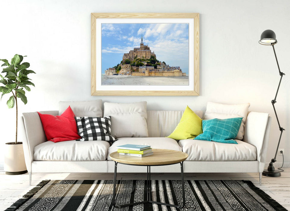 Framed Wall Art - Mont Saint-Michel Print | Scenic France Scenery Photography