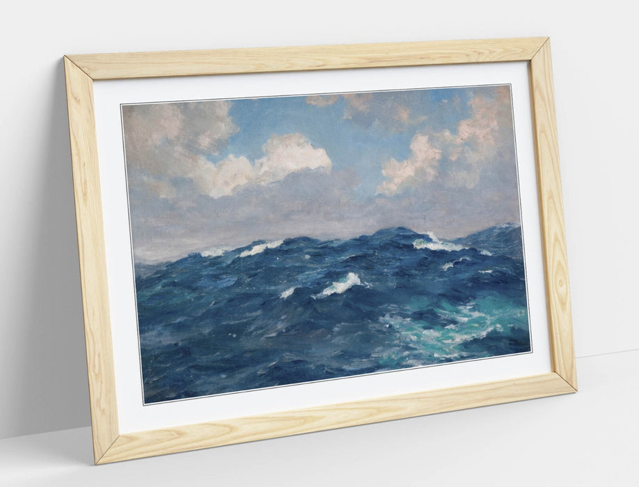 Framed Wall Art - Beatrice Bright Atlantic Rollers Poster Print | Matte Paper