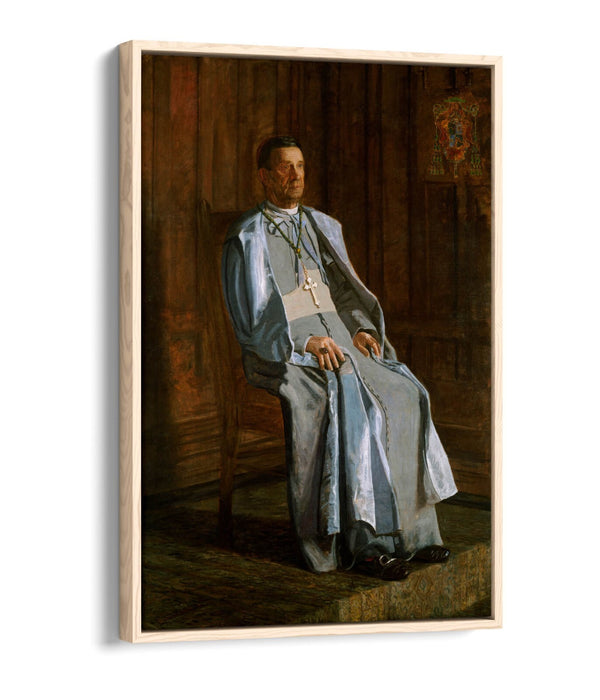 THOMAS EAKINS, ARCHBISHOP DIOMEDE FALCONIO -FLOAT EFFECT CANVAS WALL ART PRINT