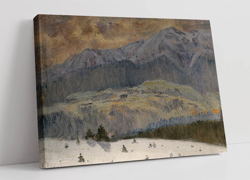 Canvas Wall Art - Winter Day Painting on Archival Grade Canvas with Custom Frame