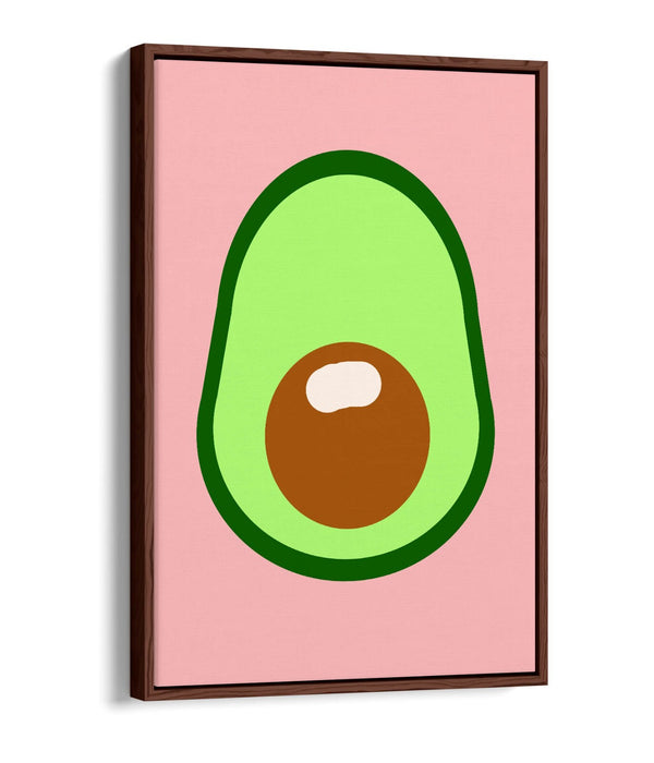 AVOCADO TRENDY MINIMALIST KITCHEN -FLOAT EFFECT CANVAS WALL ART PRINT