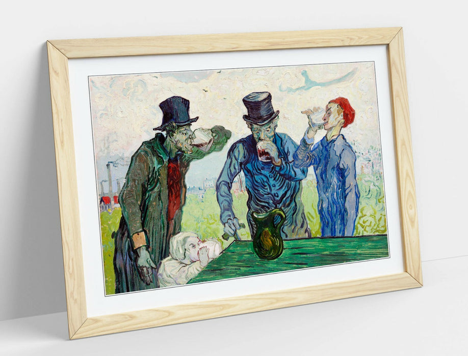 Van Gogh Framed Art – The Drinkers Pub Friends Classic Wall Decor Print