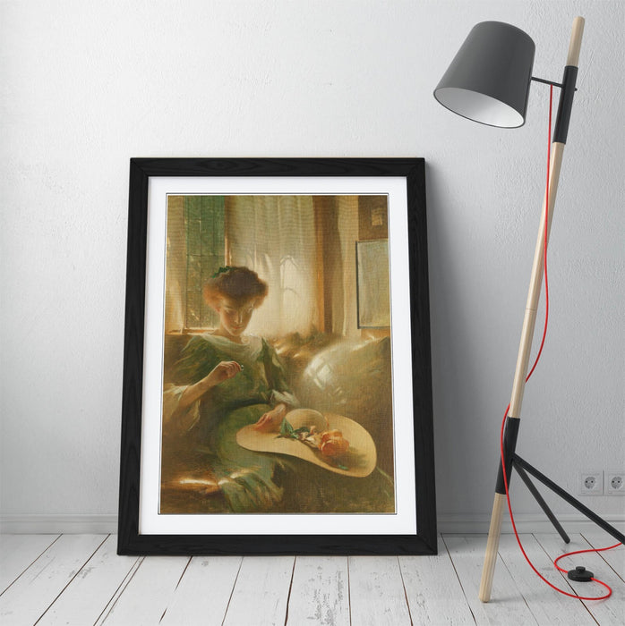 Framed Wall Art - John White Alexander The Ring Painting Print | Matte Paper Poster