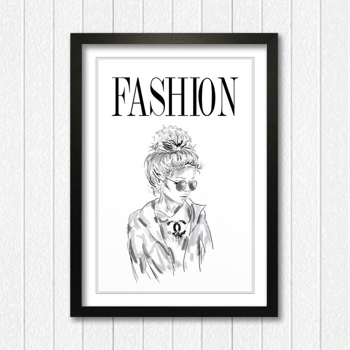 Modern Framed Fashion Art – Coco Art Poster | UK Handmade Stylish Wall Decor