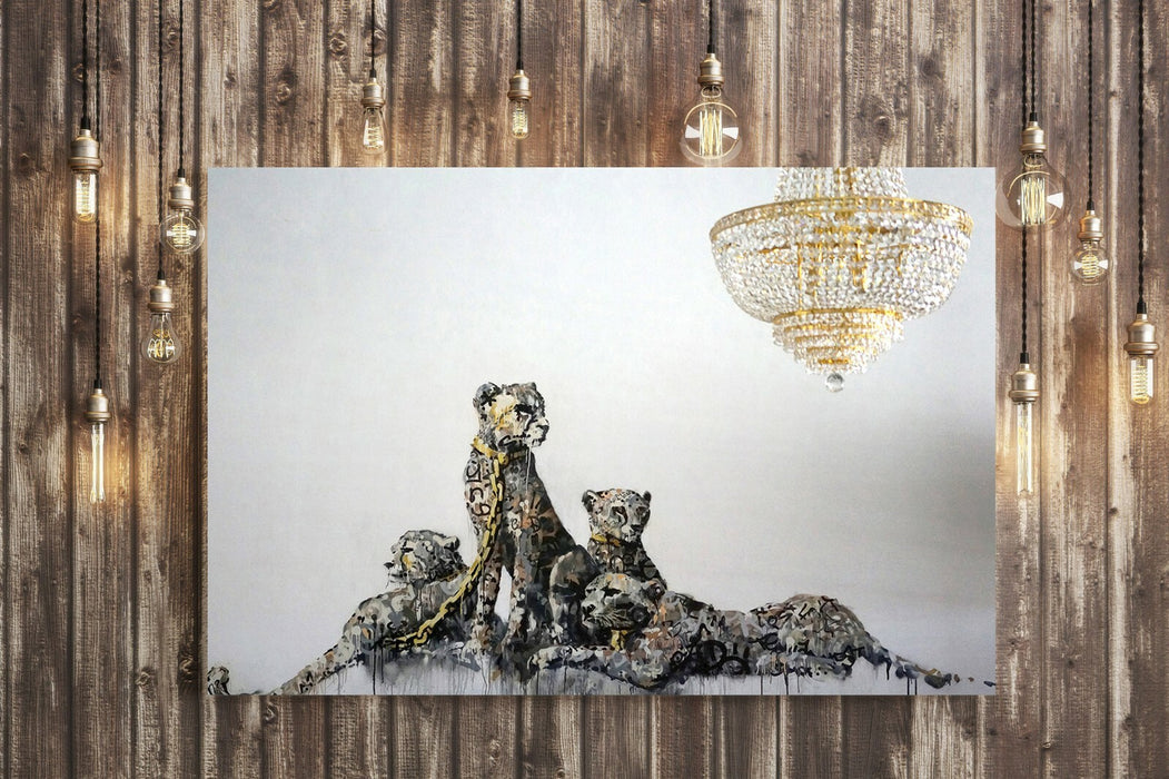 BANKSY CANVAS STREET WALL ART PRINT ARTWORK - Panthere