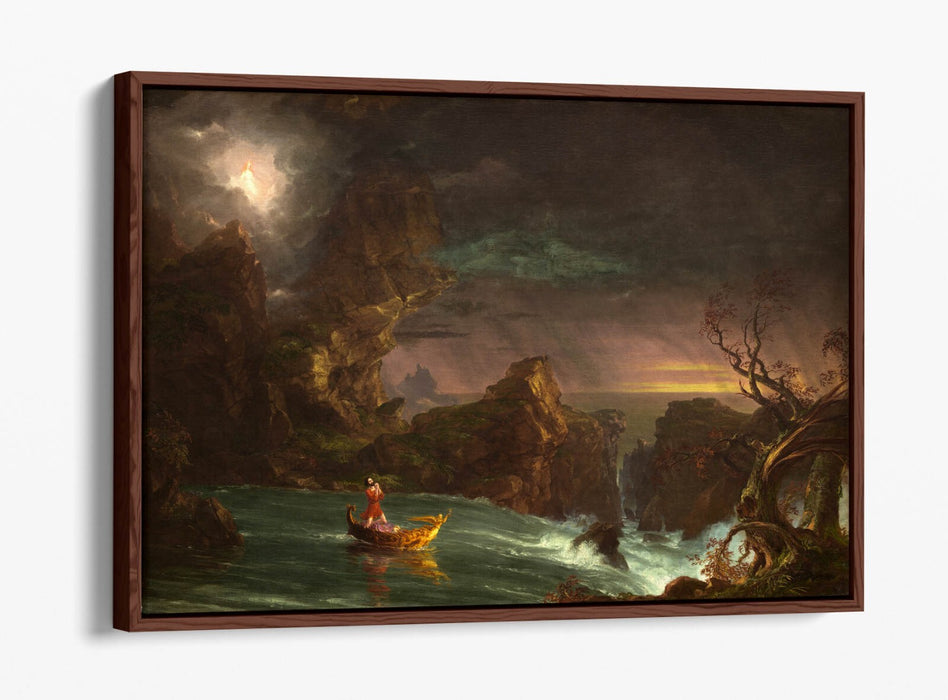 THOMAS COLE, VOYAGE OF LIFE: MANHOOD -FLOAT EFFECT CANVAS WALL ART PRINT