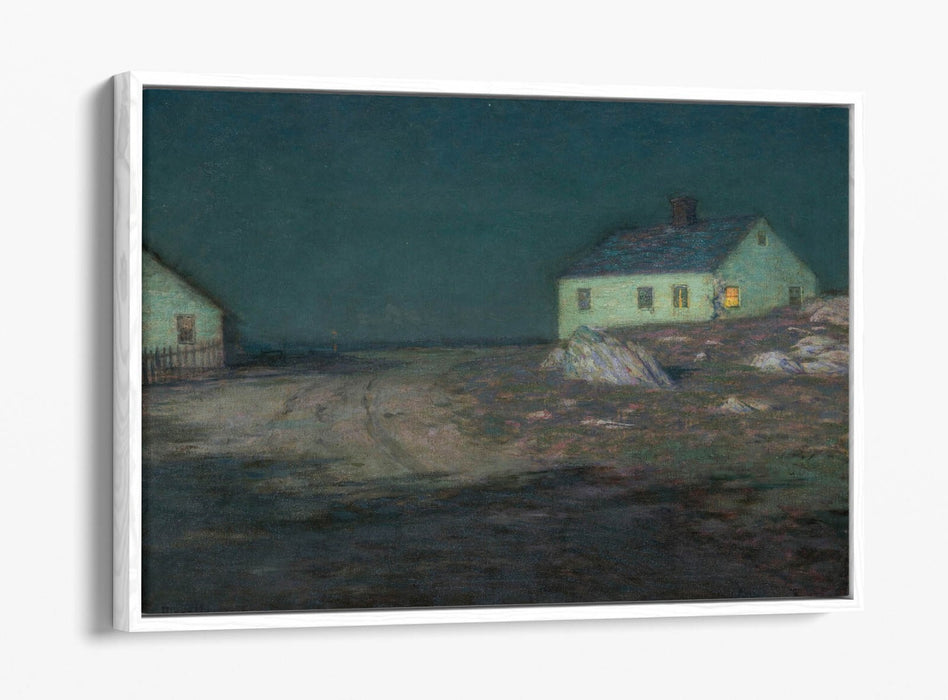 L. BIRGE HARRISON, THE HARBOR LIGHT -FLOAT EFFECT CANVAS WALL ART PRINT
