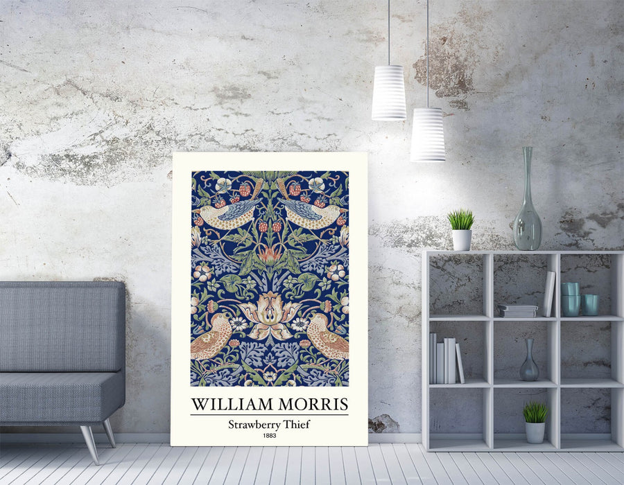 Canvas Wall Art | William Morris Strawberry Thief Premium Print Ready to Hang
