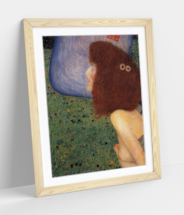 GUSTAV KLIMT, GIRL WITH BLUE VEIL -ART FRAMED POSTER PICTURE PRINT ARTWORK