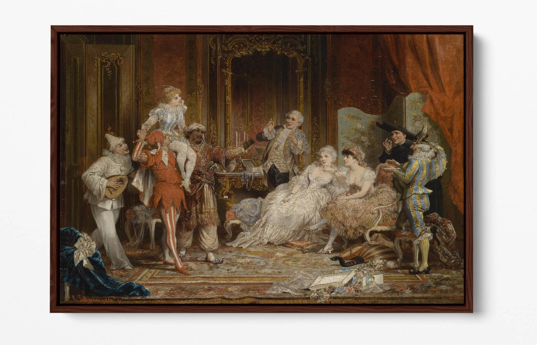 CARL SCHWENINGER, CARNIVAL -FLOAT EFFECT CANVAS WALL ART PRINT