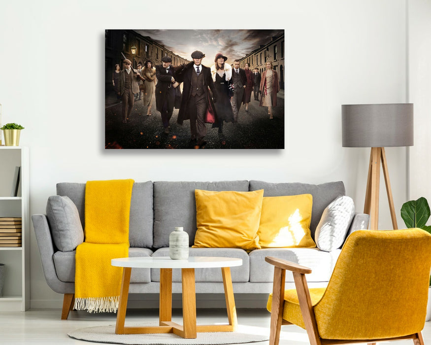 Peaky Blinders Crew - CANVAS WALL ART ARTWORK 30MM DEEP FRAMED PRINT