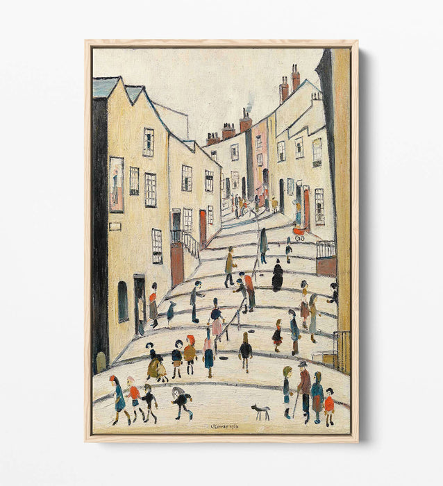 LOWRY CROWTHER STREET STOCKPORT -FLOAT EFFECT CANVAS WALL ART PIC PRINT GRAFFITI
