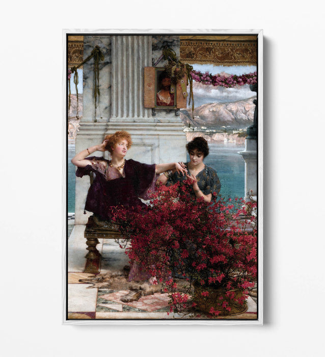 Canvas Wall Art Print - Lawrence Alma Tadema Love's Jewelled Fetter Float Effect