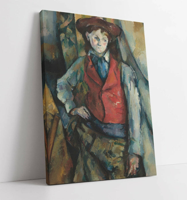 Canvas Wall Art – Paul Cézanne Red Vest Painting | Handmade Archival Print