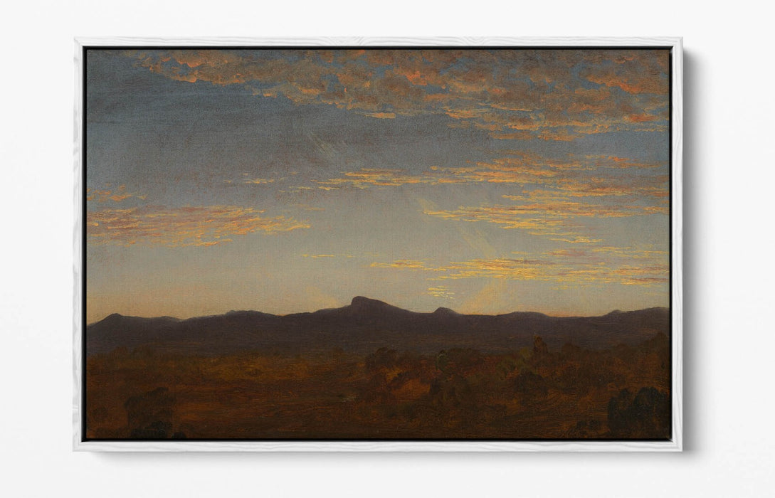 THOMAS COLE, STUDY FOR CATSKILL CREEK -FLOAT EFFECT CANVAS WALL ART PRINT