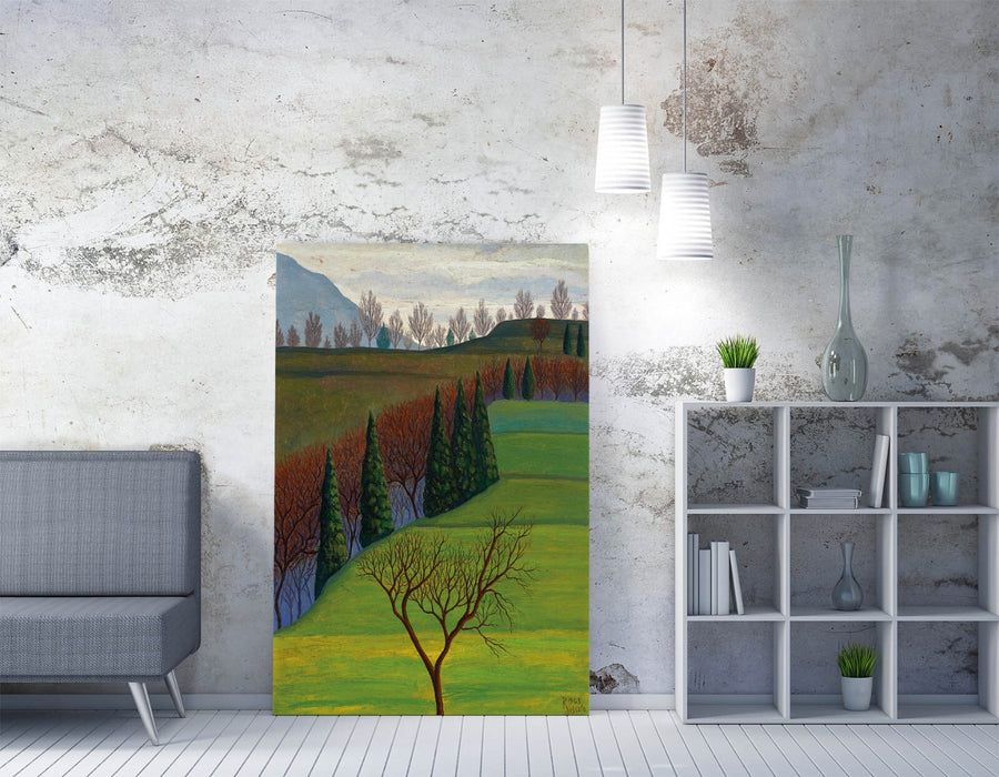 LUIGI RUSSOLO, IN COLLINA -CANVAS WALL ARTWORK PICTURE PRINT