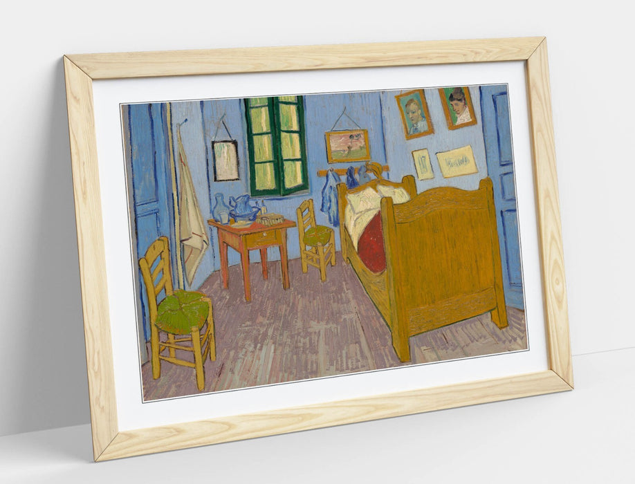 Van Gogh Wall Art – Handmade Framed Art Print of Bedroom in Arles Painting