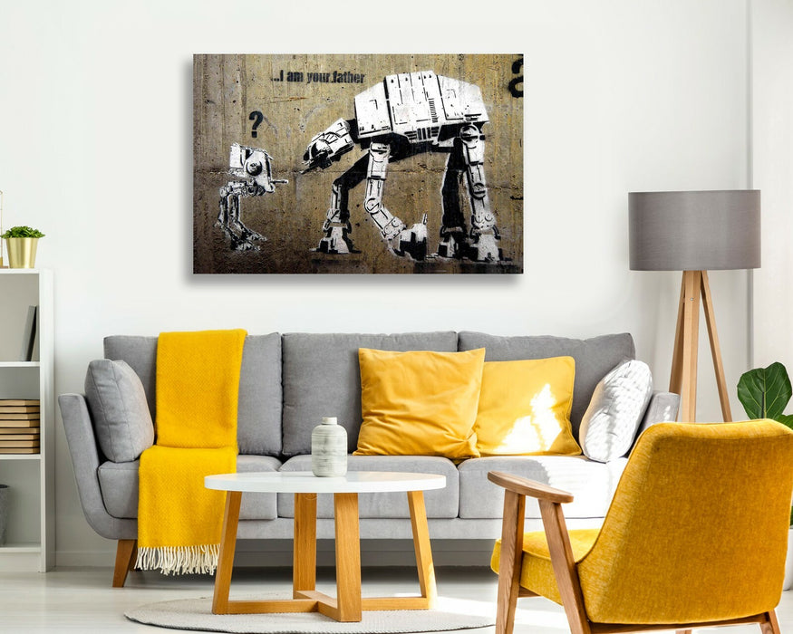 BANKSY CANVAS WALL ART PRINT ARTWORK STREET GRAFFITI - I AM YOUR FATHER