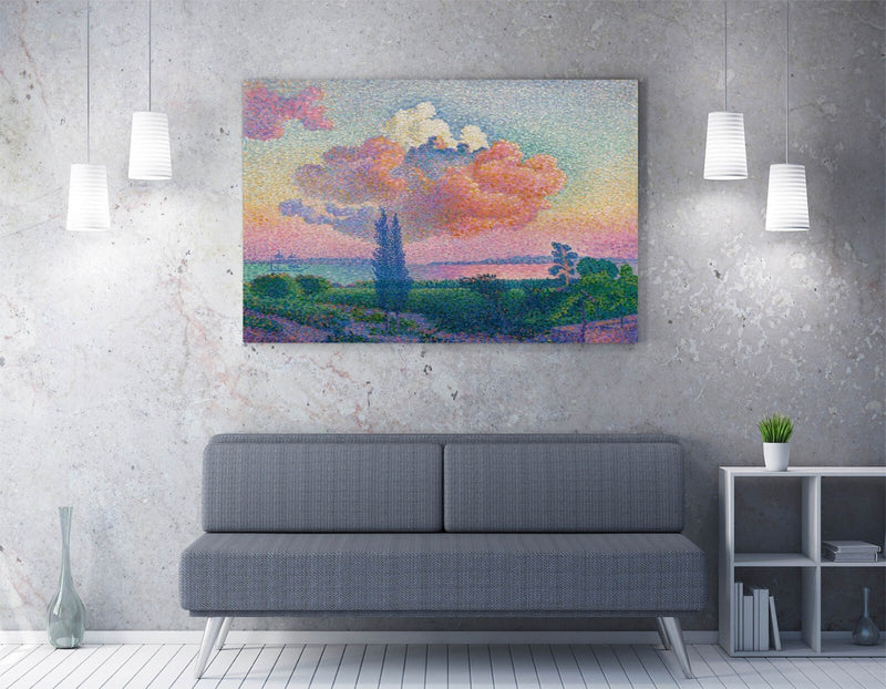 Canvas Wall Art - Henri-Edmond Cross Pink Cloud Painting | Handmade Canvas Print
