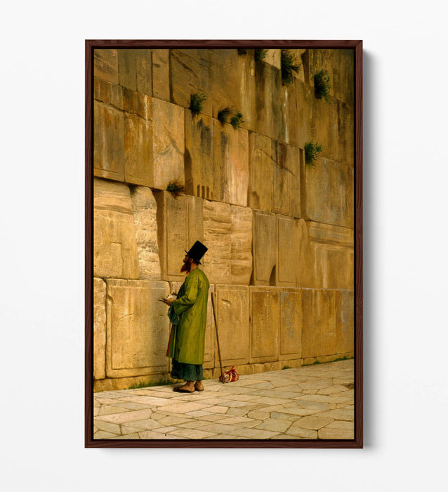 JEAN-LEON GEROME, THE WAILING WALL -FLOAT EFFECT CANVAS WALL ART PRINT